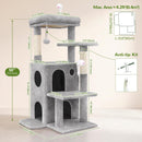 Globlazer Cat Tree Tower for Indoor Cats Large Adult, FC50, Light Grey — 5