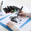 Dabo&Shobo 24 Colors Drawing Markers, Dual Tip Art Markers, Coloring Marker For Adult Sketching And Coloring (Pack of 3) | 1 Count (Pack of 72) — 7