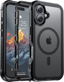 jaroco Magnetic for iPhone 16 Case Heavy Duty Protection Black photo 1