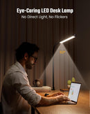 SUPERDANNY Eye-Caring LED Desk Lamp Work Lamp Office Lamp with Side Clamp — 2