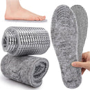 Thermal Insoles - 2 Pairs Soft Warm Felt Insoles - Aluminum Sole - Double Sided Usable - Freely Cut - One Size Fits Most — 4