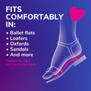 Dr. Scholl's Love Your Flats & Sandals, 3/4 Length Insoles for Women, Shoe Size 6-10: All-Day Comfort Shoe Inserts for Women with Arch Support, Metatarsal Foot Pads, Relieves Shoe Discomfort - Clear Gel for Open Side Flats — 3