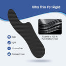 1 Pair Morton's Extension Orthotic – 1.5mm Carbon Fiber Insoles for Hallux Rigidus/Limitus, Turf Toe, Morton's Toe – Post-Op Shoe Alternative(US M 8-8.5 / W 9-9.5 - 255 mm) — 6