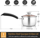 P&P CHEF 1 Quart Sauce Pan With Lid, Small Pot Saucepan, 1 Pc — 2
