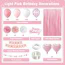 Light Pink Happy Birthday Party Decorations for Women Girls — 2