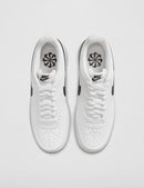 Nike Men's Court Vision Low Next Nature Shoes - White/Black/White — 5