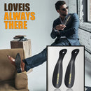 PANLOPU Metal Travel Shoe Horn 7.5" | Black — 7