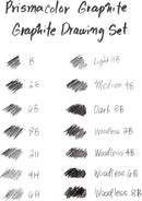 Prismacolor Premier Graphite Drawing Pencils With Erasers & Sharpeners, Adult Coloring, 18-Piece Set | Graphite Drawing Set — 5