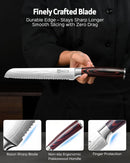 PAUDIN Bread Knife, 8" Serrated Bread Knife for Homemade Bread, Gift Box — 4
