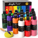 Nicpro 18 Colors Large Bulk Acrylic Paint Set for Artist (8.45 oz, 250 ml) | 8.45 Fl Oz (Pack of 18) — 1