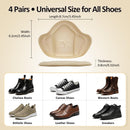 4 Pairs Heel Pads for Shoes High Heels, Inserts for Women Men, Heel Grips Liners Cushions, Protectors for Blisters Heel Pain and Slipping, Comfort Shoe Fillers for Sneakers (Beige Black) — 6