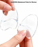 Ball of Foot Cushions & Metatarsal Pads for Women, Clear 2 Pairs 5