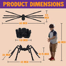 JOYIN Halloween Outdoor Decorations Giant Spider, 5 Ft Large Spider for Yard Lawn Garden Patio Scary Halloween Outside Decor, Indoor Haunted House Prop and Home Party Decor, Black — 2