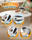 Zoomsnail Electric Can Opener, Automatic Rechargeable Can Openers with One-Touch Smooth Edge & Magnetic Lid -… — 3