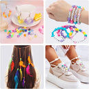 Quefe Bracelet Making Kit 96 Colors 3300pcs Pony Beads with Letter Beads — 5