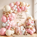 Zesliwy Pink White Sand Gold Balloons Arch Kit, Latex, Party Decorations | Pink White Gold — 1