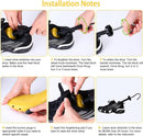 JJDPARTS Plastic & Wooden Shoe Stretcher, Pair 4-Way Shoe Expander Widener Shoe Tree Extender for Women Men | yellow | Classic — 7