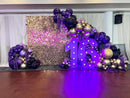 Purple and Gold Balloon Arch Kit, 162Pcs Dark Purple Gold with Stars Balloon Garland kit, Different Size Balloons for Birthday Baby Shower Anniversary Adults Prom Luxury Party Decorations — 3