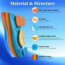 Carbon Fiber Arch Support Inserts Women Men, Wide Feet, Shock Absorbing, Arch Support, Distributes Pressure, Flat Feet Orthotic Insert, Work Boot Shoe Insole, Absorb Shock with Every Step(L) — 5