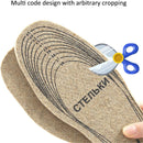 3 Pairs Wool Felt Warm Shoe Insoles, Cuttable Shoe Cushion Inserts — 5