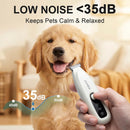 Upgraded Mini Dog Paw Trimmer with LED Light, Low Noise Small Pet Hair Trimmer 18mm Wide Curved Blade, 35dB Cordless Waterproof Pet Paw Grooming Clippers for Dogs, Cats, Paws, Ears, Face, Rump — 3