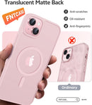 FNTCASE for iPhone 15/14/13 Case, Fit for Magsafe, Glass Screen Protector — 6