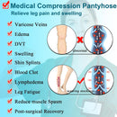 Medical Compression Pantyhose 20-30mmHg,Medical Hose Tights Women | X-Large | Open Toe Beige — 3