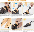 Wooden Shoe Stretcher, 4-Way Shoe Expander Widener Shoe Tree Extender for Women and Men — 5