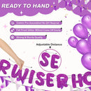 Fulmoon Older Wiser Hotter Banner Birthday sign,Purple — 2