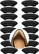 8 Pairs Heel Pads for Shoes, Adhesive Heel Grips for Womens Men, Shoe Filler Inserts for Too Big, Heel Protectors for Heel Pain, Heel Grippers for Loose Shoes, Shoe Size Reducer (Black) - Black | 8 Pairs — 1
