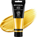 GOTIDEAL Metallic Gold Acrylic Paint Tube Gold Leaf Paint (120ml, 4.1 oz) — 1