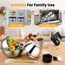 Lord Eagle 5-Speed Hand Mixer Electric With 4 Mixing Bowls Set
