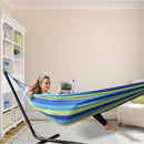 ANYOO Cotton Camping Hammock Portable with Tree Straps Holds 660lbs — 8