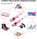 cyrico Shoe Stretcher Women 4-way Shoe Expander Widener Shoe Tree Shape for Wide Feet | pink — 6