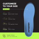 Superfeet All-Purpose Support Medium Arch Insoles (Blue) for Active Lifestyle with Medium Arch Support - Men 9.5-11 / Women 10.5-12 — 7