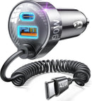LISEN 90W for iPhone 18 17 16 Pro Max Car Charger USB C Fast Charge photo 1