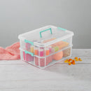 Sterilite Stack & Carry 2-Layer Handle Storage Box with Lids, 4-Pack — 7