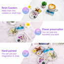 4 Pack Deep Coaster Molds, Square Round Coaster Resin Molds, Small Coaster Silicone Molds for Resin Casting — 6