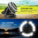 Odoland Portable LED Camping Lantern with Ceiling Fan - Hurricane Emergency — 3