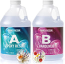 Epoxy Resin Kit 1 Gallon, KHKD RESIN Bubble Free Crystal Clear Resin — 1