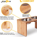 Elevated Dog Bowls, Bamboo Raised Dog Bowl Stand (10" Tall) — 5