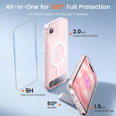 Magnetic for iPhone 17e Case & iPhone 16e Case with Stand, Clear — 4