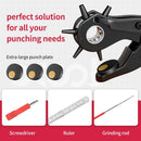 Revolving Punch Plier Kit, XOOL Leather Hole Punch Set for Belts, Watch Bands, Straps, Dog Collars, Saddles, Shoes, Fabric, DIY Home or Craft Projects, Heavy Duty Rotary Puncher, Multi Hole Sizes Make | Hole Puncher — 6