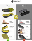 WalkHero 220+ lbs High Arch Support Insoles for Plantar Fasciitis - Olive Yellow — 4