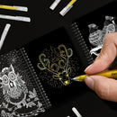 Fhyhej 6 Pack Gold Silver White Gel Pens, 1mm Fine Point for Black Paper | Multicolor | 1.0 mm — 7