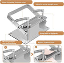 Manual Leather Splitter, Leather Paring Skiving Skiver Machine with Clamp | Silver-Type A — 5