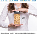 Shazo Airtight Food Storage Containers with Lids - 6 PC BPA Free Clear Plastic…