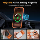miracase Magnetic for iPhone 17 Pro Case 6.3" with Screen Protector, [Compatible with MagSafe] Military-Grade Protection, Anti-Fingerprint, Slim Thin Phone Case for 17 Pro Cover, Orange — 4