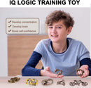 6 PCS Metal Brain Teaser Puzzles for Adults and Kids, Disentanglement Metal Logic Puzzle Set, IQ Mind Challenge Brain Games Toy Gift(6PCS Metal A) — 5