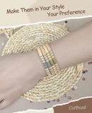 ClaBead Bracelet Making Kit 3200Pcs, Clay Beads Bracelet Kit with Gold Beads and Sliver Beads (Earth Tone) — 3